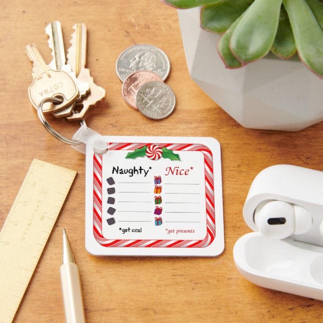 Did you make the Naughty or Nice List? Keychain (Desk)