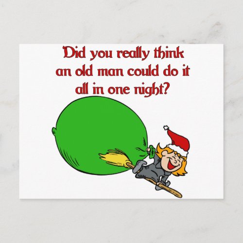 did you really think holiday postcard