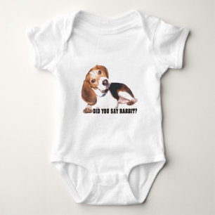 Did you Say Rabbit? Beagle Baby Bodysuit