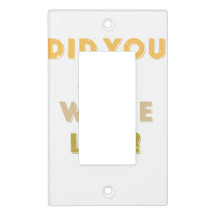 Did you say white lies Retro Vintage Light Switch Cover