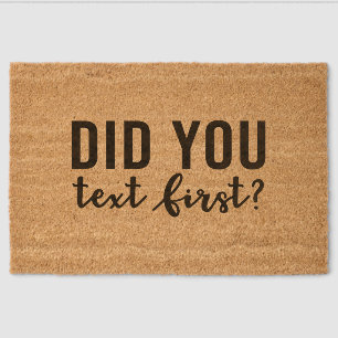 Did you text first fiber doormat