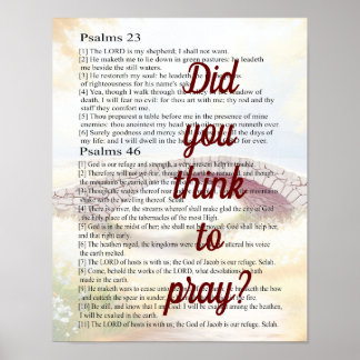 Did you think to pray? poster