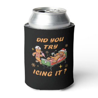 Did You Try Icing It, Nurse Christmas, Gingerbread Can Cooler