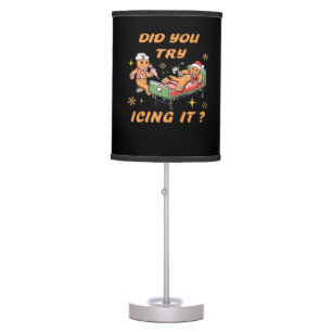 Did You Try Icing It, Nurse Christmas, Gingerbread Table Lamp