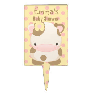 Diddle Farm Moo-Cow Cake Topper