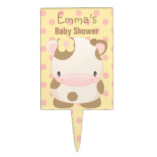 Diddle Farm Moo-Cow Cake Topper