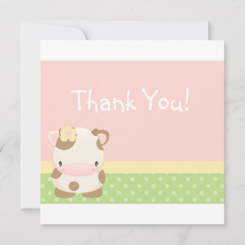 Diddles Farm Moo-Cow Thank you Card