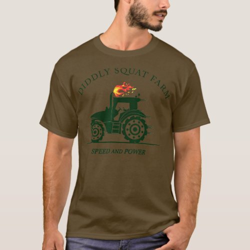 Diddly Squat Farm Green ractor  For Farmer  T_Shirt