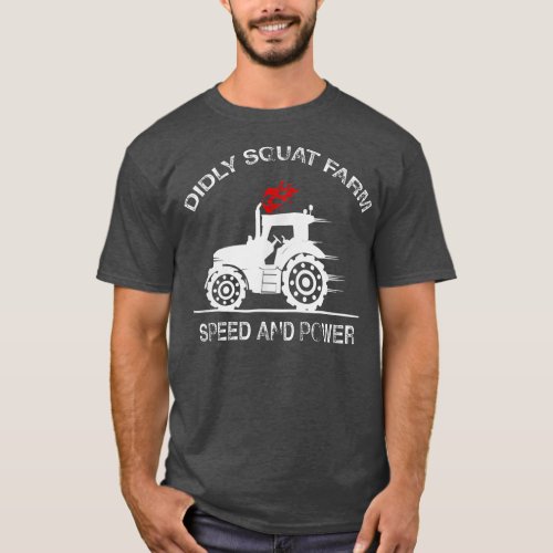 Diddly Squat Farm Speed And Power Perfect Tractor T_Shirt