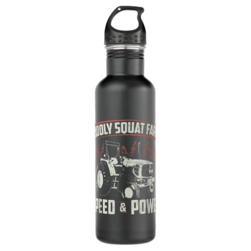 Diddly Squat Farm Speed And Power Tractor Farmer  Stainless Steel Water Bottle