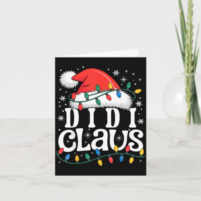 Didi Claus Funny Xmas Christmas Grandma Holiday St Card (Front)