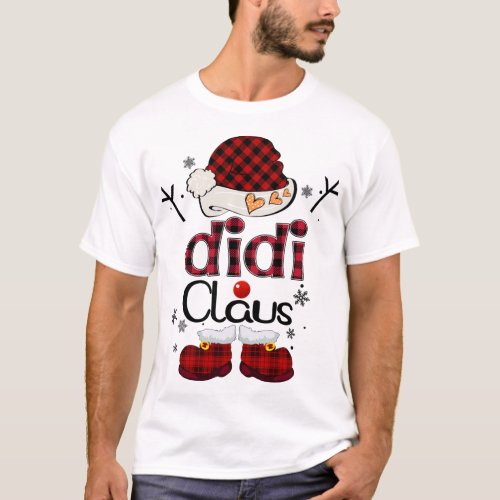 Didi Claus Red Plaid _ Grandma Gift T_Shirt