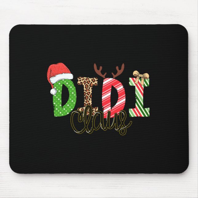 Didi Claus Xmas Happy Family New Santa Claus Chris Mouse Pad (Front)