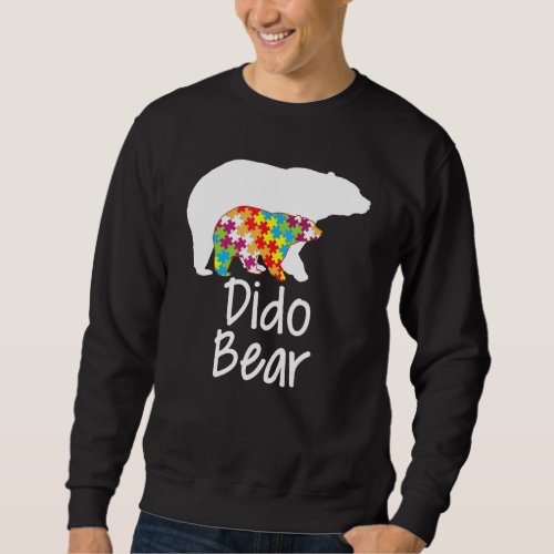 Dido Autism Awareness Bear Rainbow Puzzle Ribbon D Sweatshirt