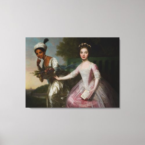 Dido Elizabeth Belle and Lady Murray Canvas Print