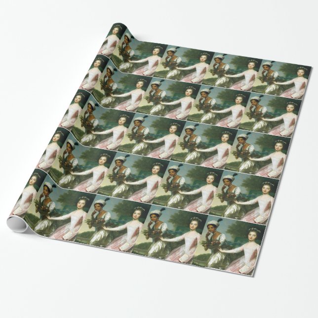 Dido Elizabeth Belle and Lady Murray Wrapping Paper (Unrolled)