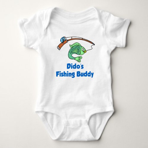 Didos Fishing Buddy Baby Bodysuit
