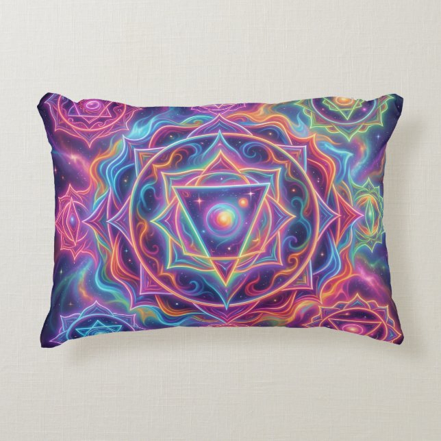 Die 7 Chakren´10 Accent Pillow (Front)