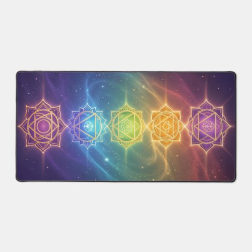 Die 7 Chakren´11 Desk Mat