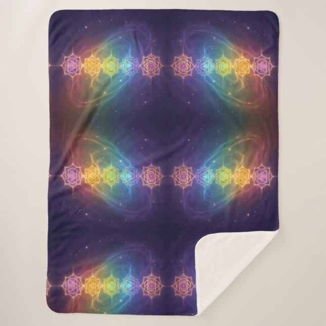 Die 7 Chakren´11 Sherpa Blanket (Front)