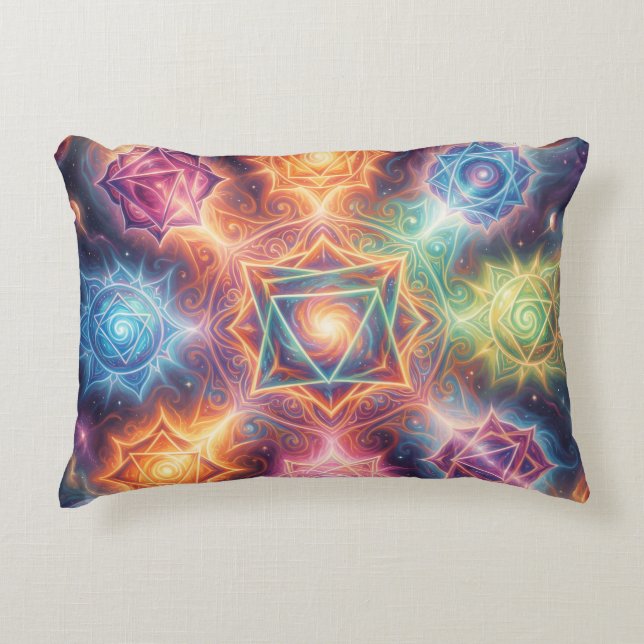Die 7 Chakren´8 Accent Pillow (Front)