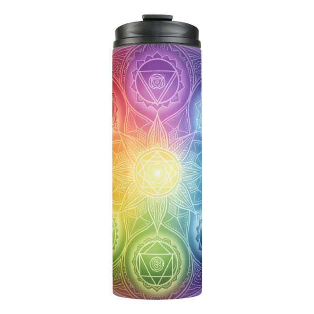 Die 7 Chakren´9 Thermal Tumbler (Front)