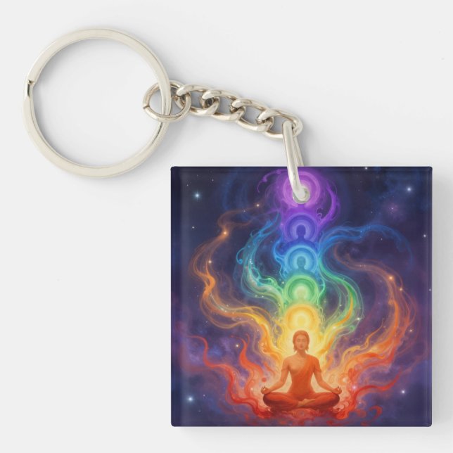 Die 7 Chakren Keychain (Front)