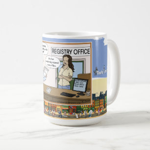 Die A Rhea Literal Wordplay Humor Classic Coffee Mug