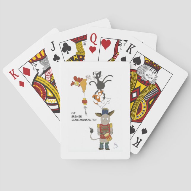 Die Bremer Stadtmusikanten Poker Cards (Back)