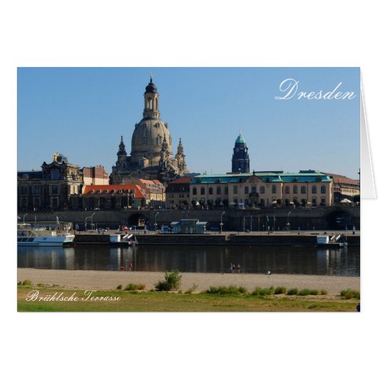 Die Brühlsche Terrasse in Dresden Cards (Front Horizontal)