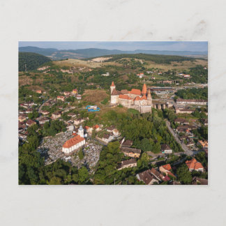 Die Burg Hunedoara in Rumänien Postcard