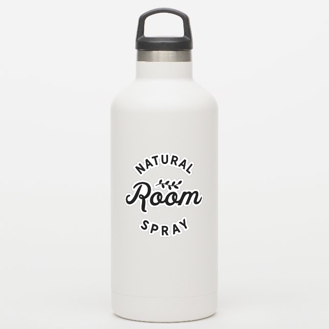 Die Cut Natural Room Spray Essential Oil Sticker (Waterbottle)