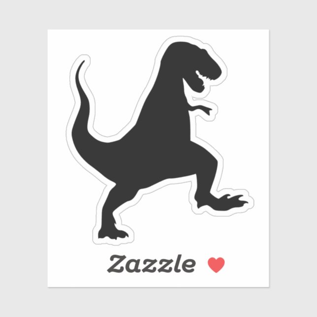 DIE CUT STYLE DINOSAUR DECAL STICKERS (Sheet)