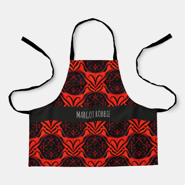 Die cuts Floral Smooth corner Elegant Pattern Apron (Front)