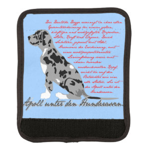 Die Deutsche Dogge – der Apoll unter den Hunderass Luggage Handle Wrap