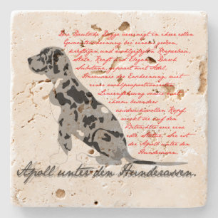 Die Deutsche Dogge – der Apoll unter den Hunderass Stone Coaster