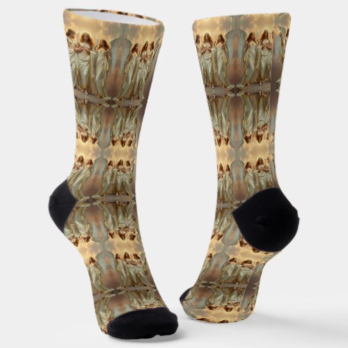 „Die drei heiligen Schutzengel“ Socks