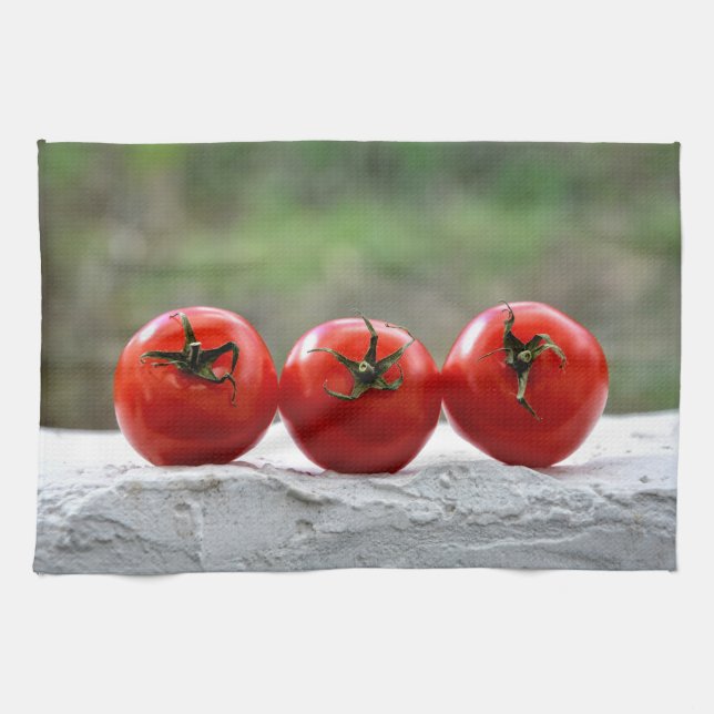 Die drei Tomaten Kitchen Towel (Horizontal)