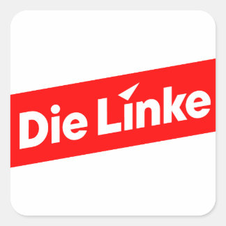 Die linke square sticker
