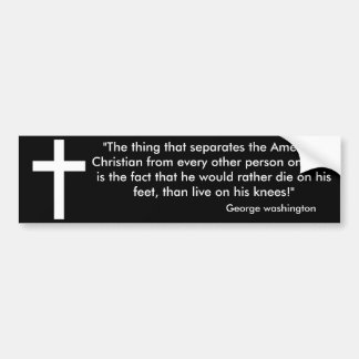 Die on your feet bumper sticker