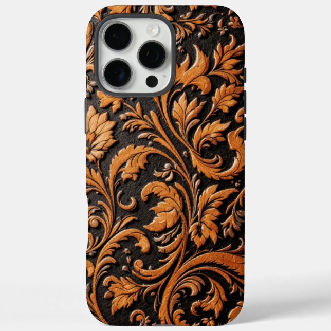 Die pressed embossed leather design Case-Mate iPhone case (Back)