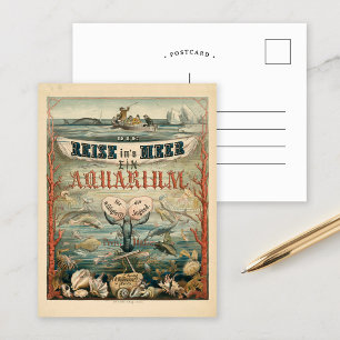 Die Reise in’s Meer, Ein Aquarium   Carl Reinhardt Postcard