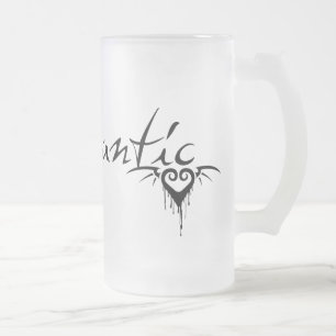 die romantic frosted glass beer mug