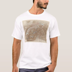 Die Schweiz, Switzerland Atlas Map T-Shirt
