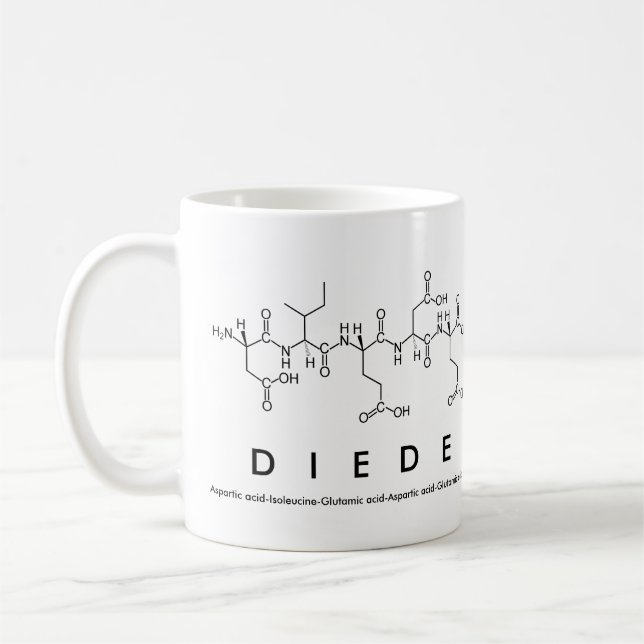 Diede peptide name mug (Left)