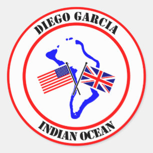 Diego Garcia Indian Ocean Classic Round Sticker