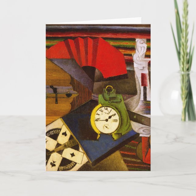 Diego Rivera, The Alarm Clock, Card (Front)