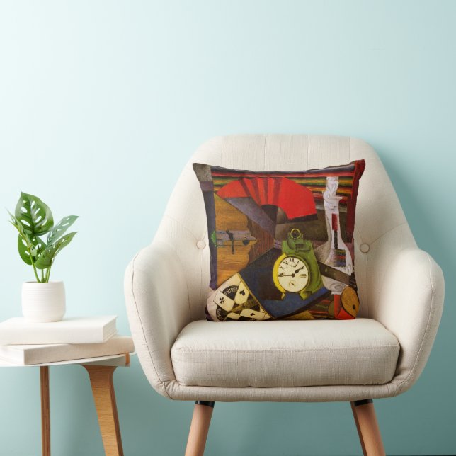 Diego Rivera, The Alarm Clock, Throw Pillow (Chair)