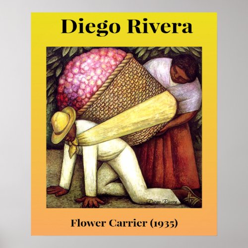 Diego Rivera The Flower Carrier 1935 Poster