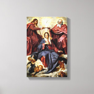 Diego Velazquez - The Coronation of Mary Canvas Print
